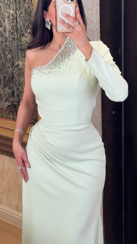 One shoulder evening dress 25900