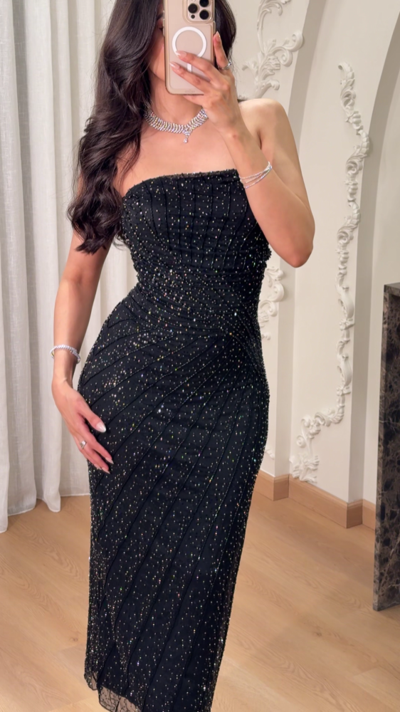 Evening top dress with pattern