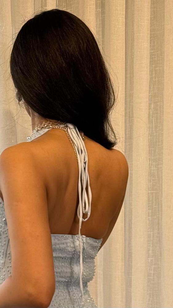 Elegant, heavenly evening dress