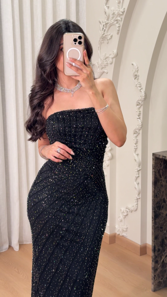 Evening top dress with pattern