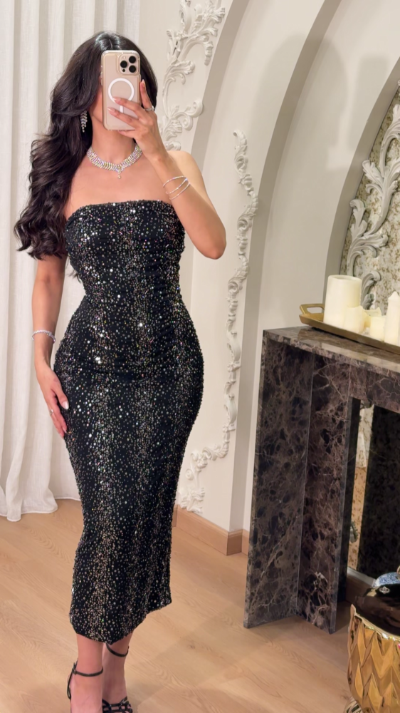 Silver evening dress