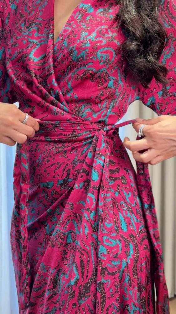 A luxurious dress with a unique pattern