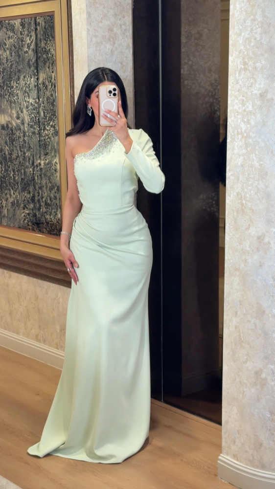 One shoulder evening dress 25900